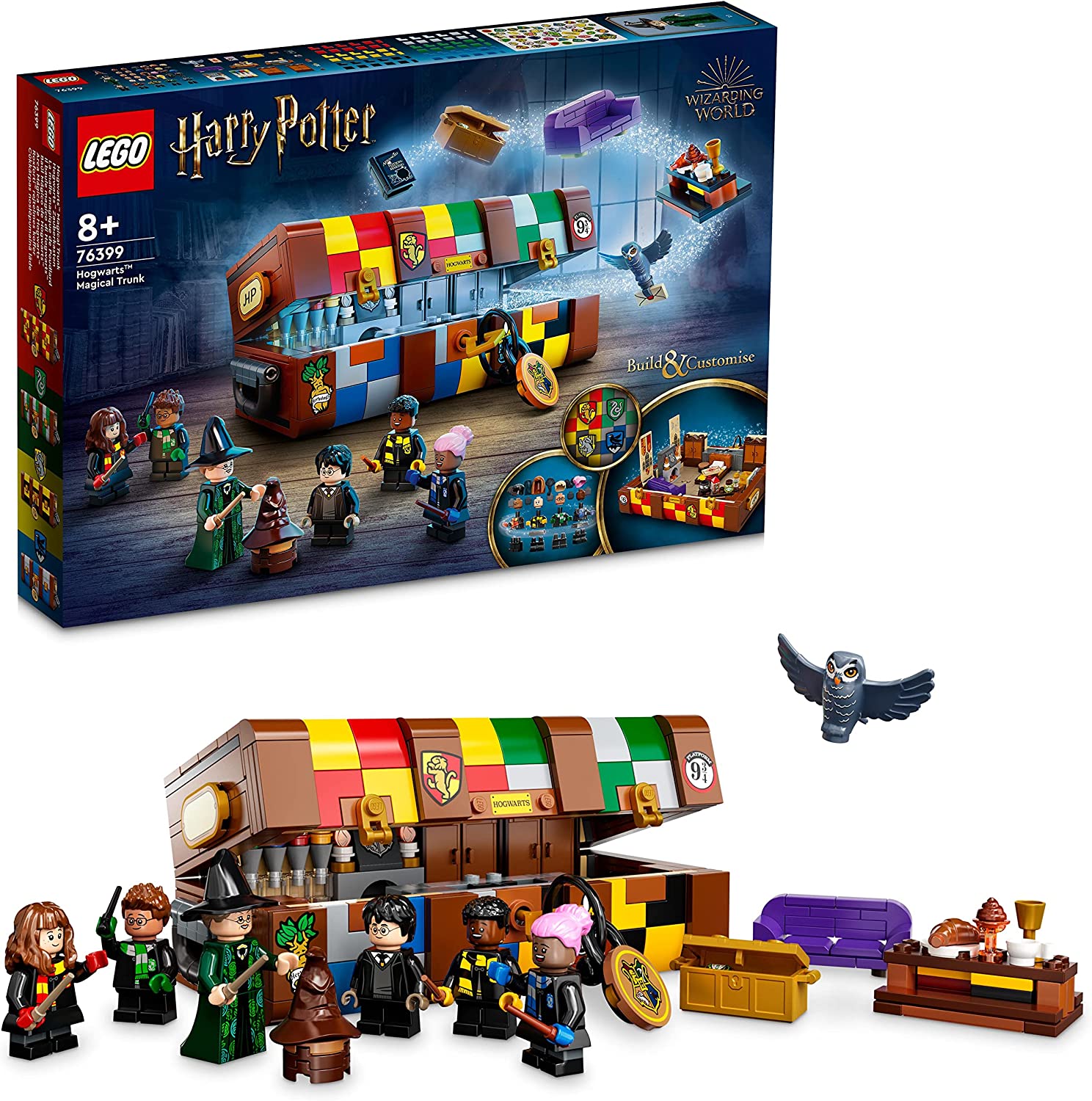 LEGO 76399 Harry Potter Hogwarts Magic Case, Toy with Mini Figures and Lots