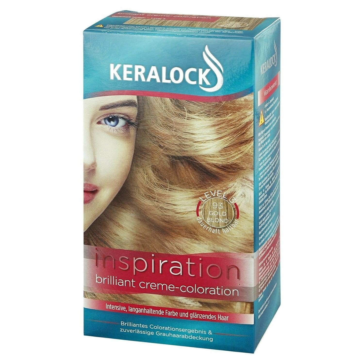 Keralock Color Brillant Creme 93 Golden Blonde Hair Color, 135 ml