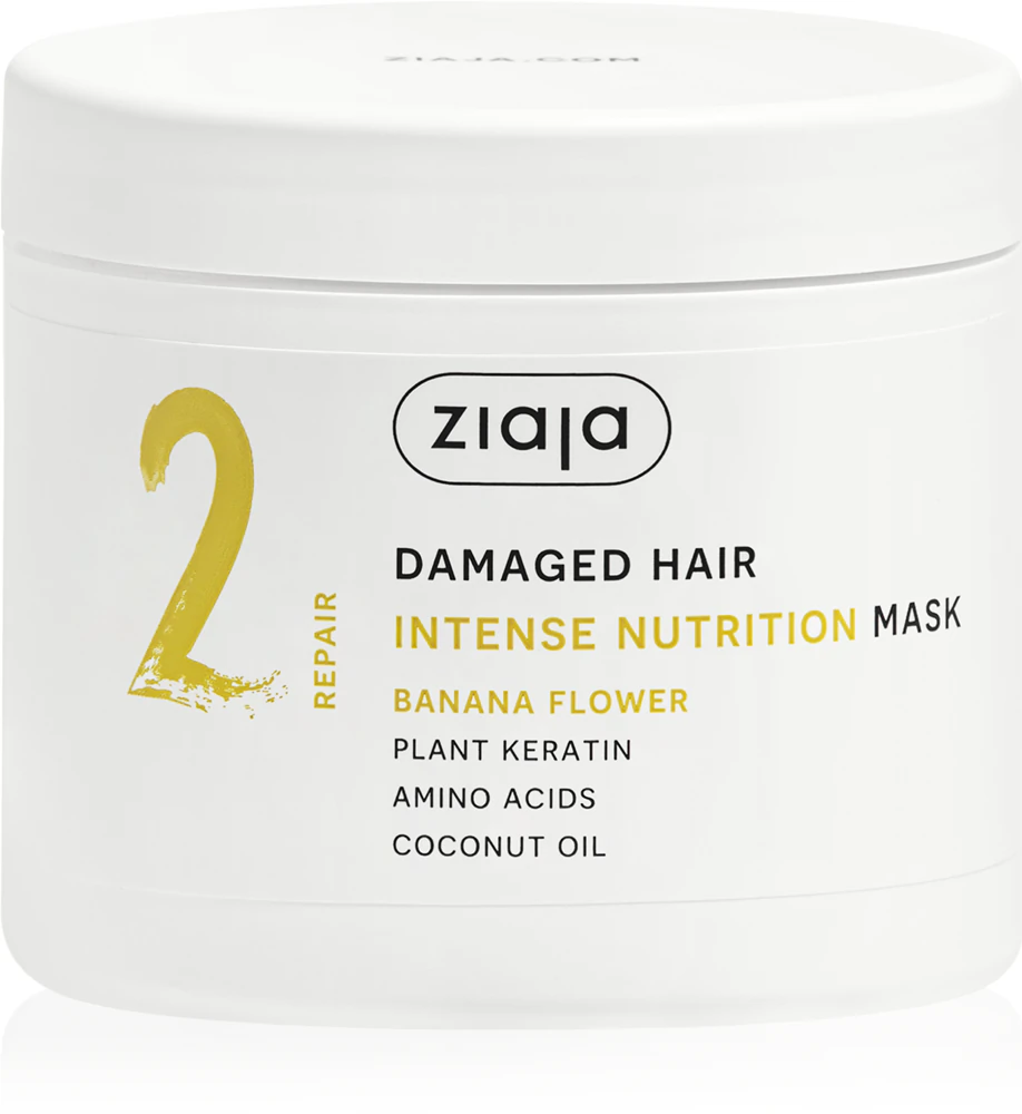 Ziaja Plant Essentials Banana Flower nourishing hair mask for damaged hair