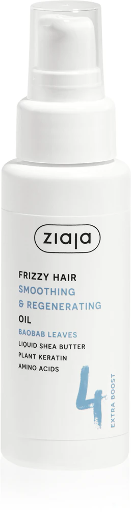 Ziaja Plant Essentials Baobab Leaves smoothing oil curl care for curly hair