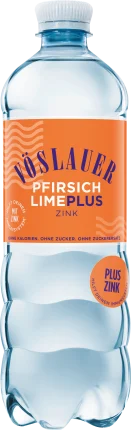 Vöslauer Soft drink, Peach Lime Plus Zinc, 0.75 l