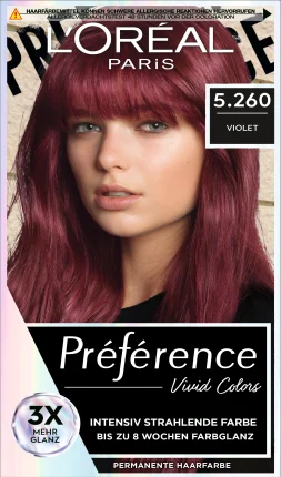 L\'Oréal Paris Préférence Haarfarbe Vivid Colors Violet 5.260, 1 St