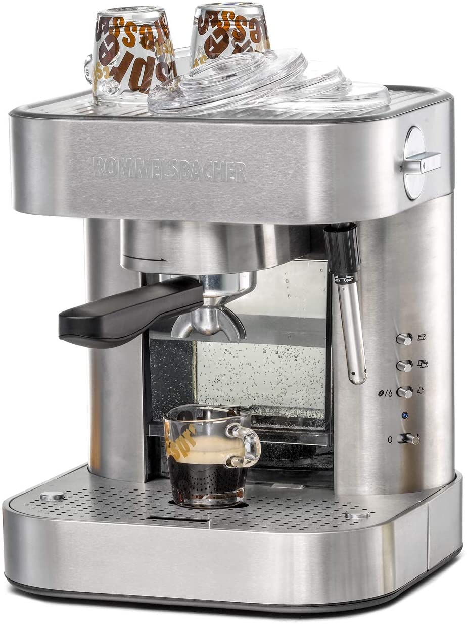 Rommelsbacher EKS Coffee Machine, Stainless Steel