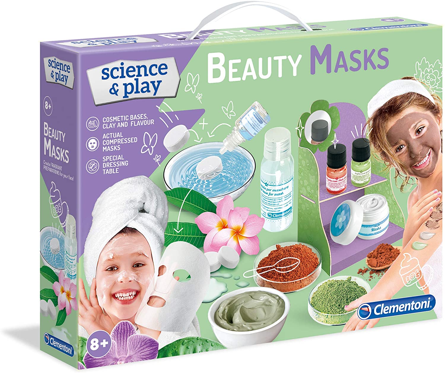 Clementoni 61895 61895-Science And Play-Beauty Mask Science Toy Laboratory 