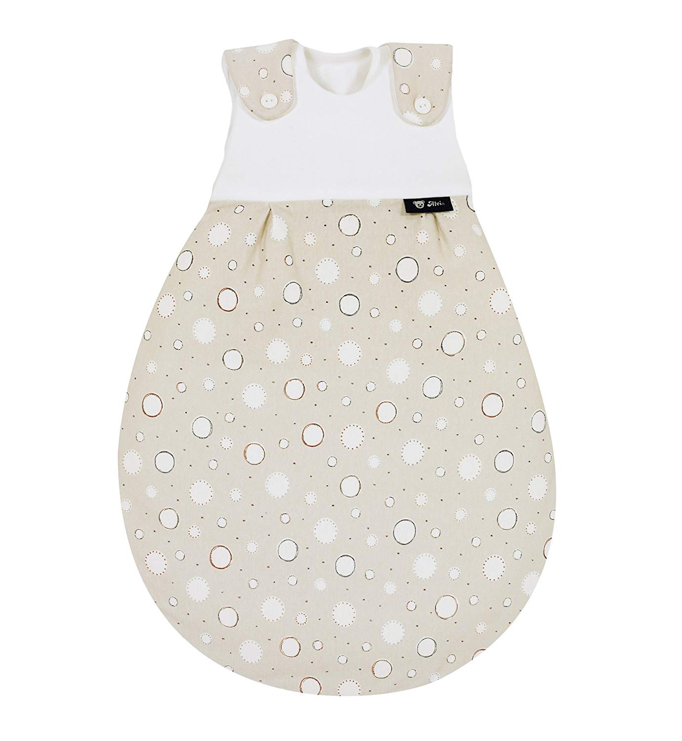 ALVI 749 6 Baby Sleeping Bag Sack Googly Beige 56/62