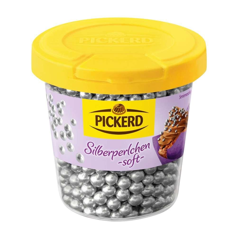 Sugar pearls, silver and soft