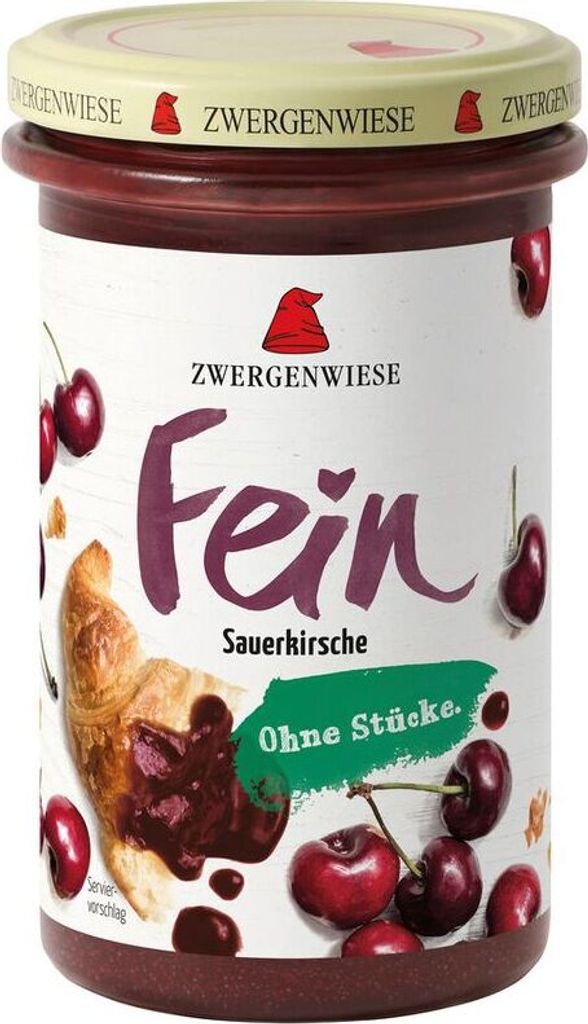 Zwergenwiese Fein Sauerkirsche -- 280g x 6  - 6er Pack VPE
