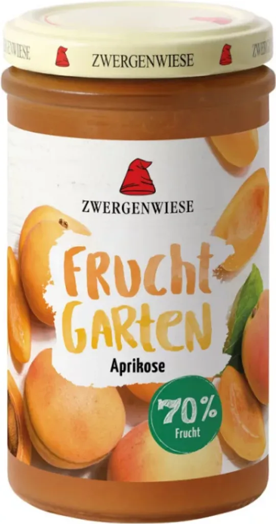 Zwergenwiese FruchtGarten Aprikose -- 225g x 6  - 6er Pack VPE
