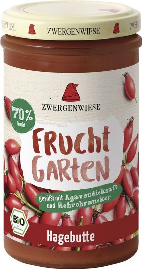 Zwergenwiese FruchtGarten Hagebutte -- 225g x 6  - 6er Pack VPE