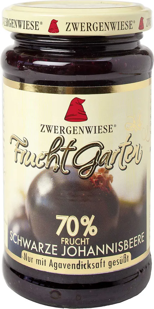 Zwergenwiese Fruchtgarten Schwarze Johannisbeere225g