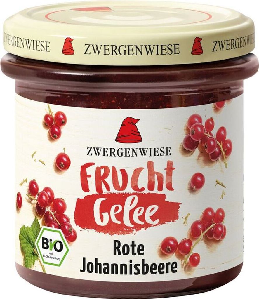 Zwergenwiese FruchtGelee Rote Johannisbeere -- 160g