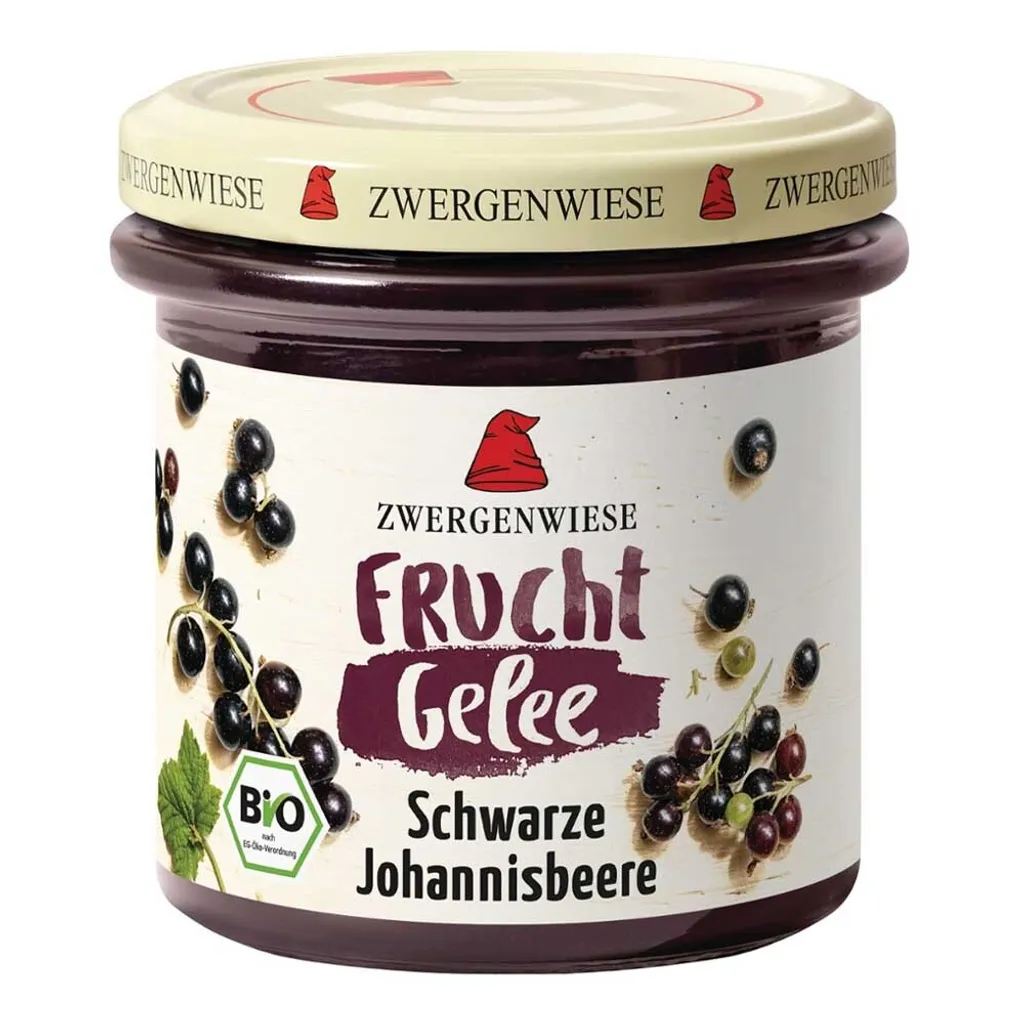Zwergenwiese -  FruchtGelee Schwarze Johannisbeere - 160g