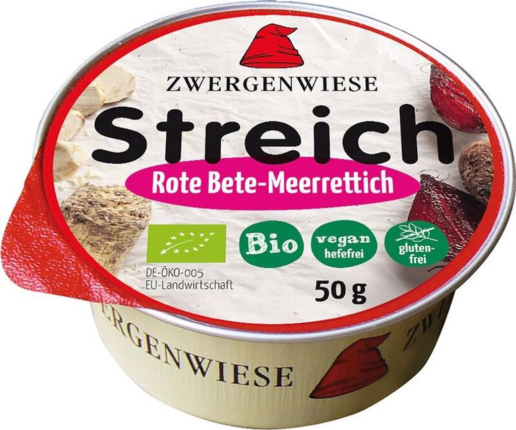 Zwergenwiese Kleiner Streich Rote-Bete-Meerrettich -- 50g x 12  - 12er Pack VPE