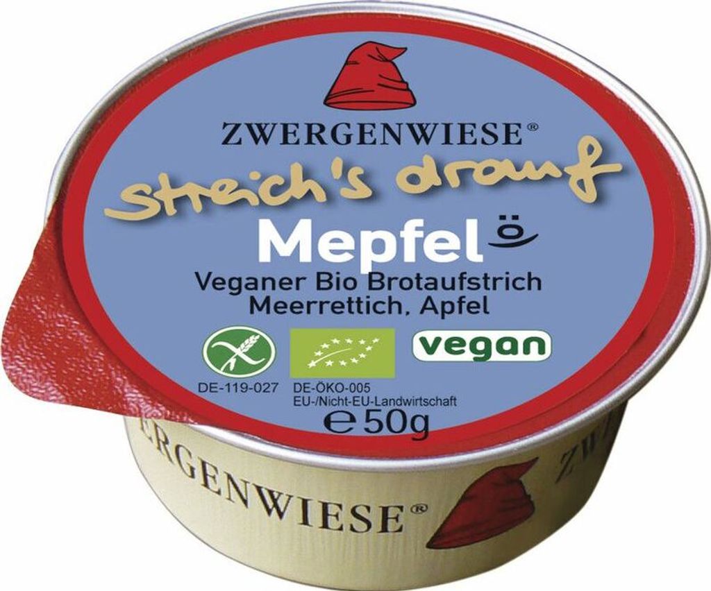 Zwergenwiese Kleiner streich´s drauf Mepfel -- 50g x 12  - 12er Pack VPE