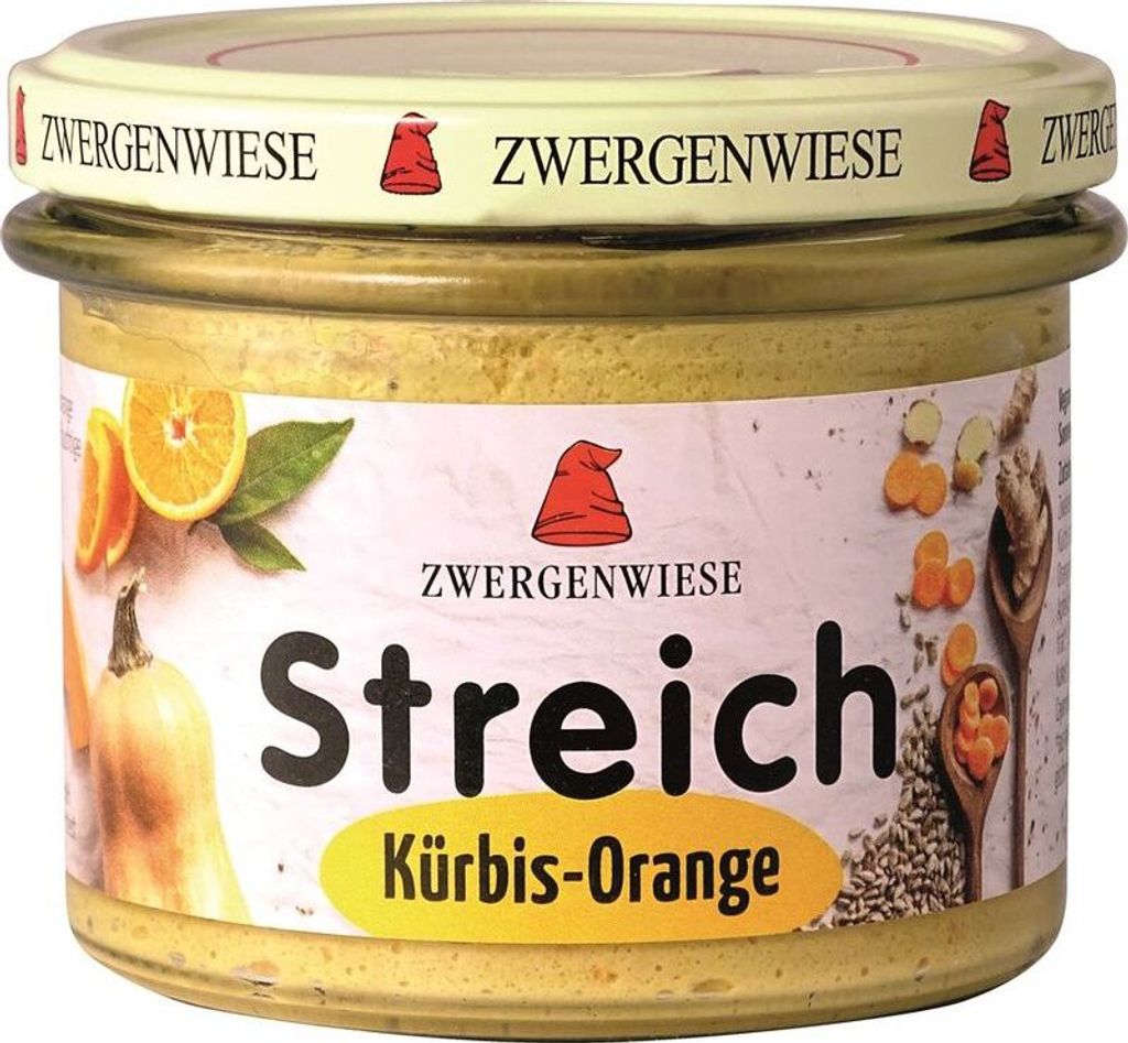 Zwergenwiese Kürbis Orange Streich -- 180g x 6  - 6er Pack VPE