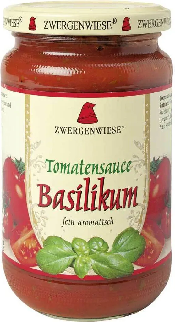 Zwergenwiese Tomato Sauce Basil -- 340ml
