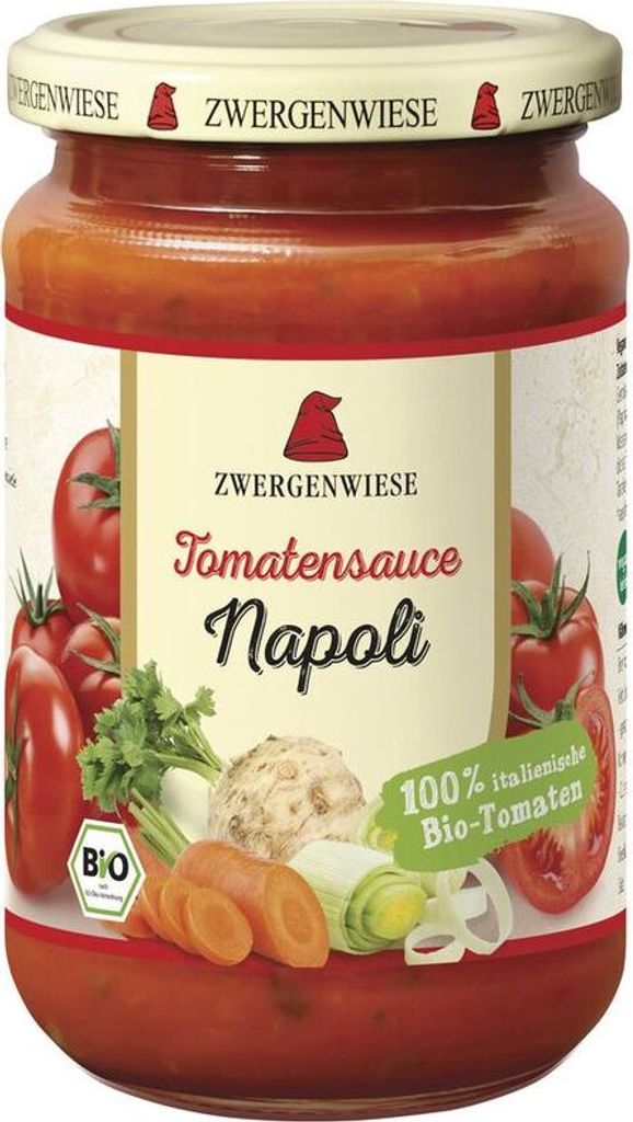 Zwergenwiese Tomato Sauce Napoli -- 340ml x 6 - 6-pack VPE