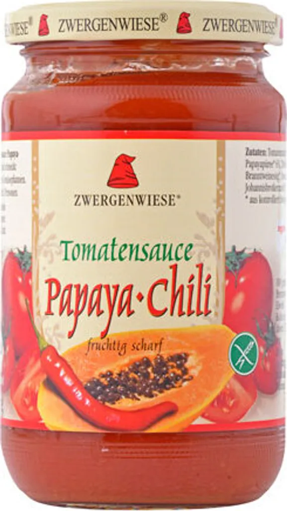 Zwergenwiese Tomato Sauce Papaya-Chili -- 340ml