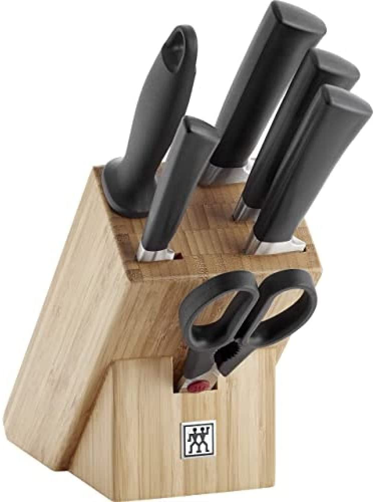 Zwilling 33822-007-0 One Knife Block 7 Pieces Special Steel Bamboo