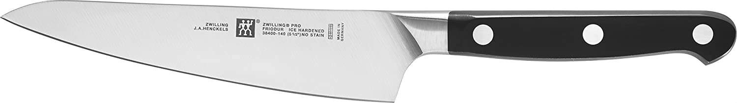\'Zwilling 38400 – 141 Pro Compact 14 cm Chef\'s Knife, Steel Silver/Black, 14 x 5 x 5 cm