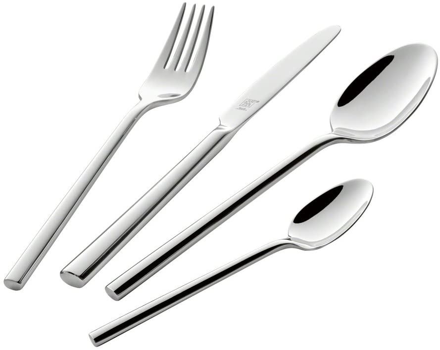 Zwilling Aberdeen 30-Piece Cutlery Set, Polished Stainless Steel, Silver, 38 x 28 x 28 cm, Units