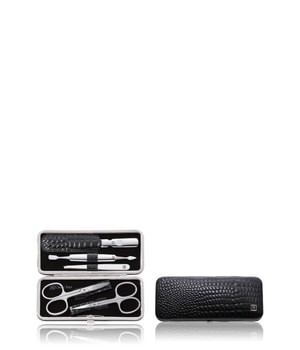 Zwilling Classic Manicure Set 5-piece with nail scissors, crocodile-look leather, black