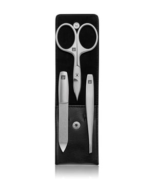 Zwilling Premium Manicure Set 3-piece with combination nail scissors leather, in black