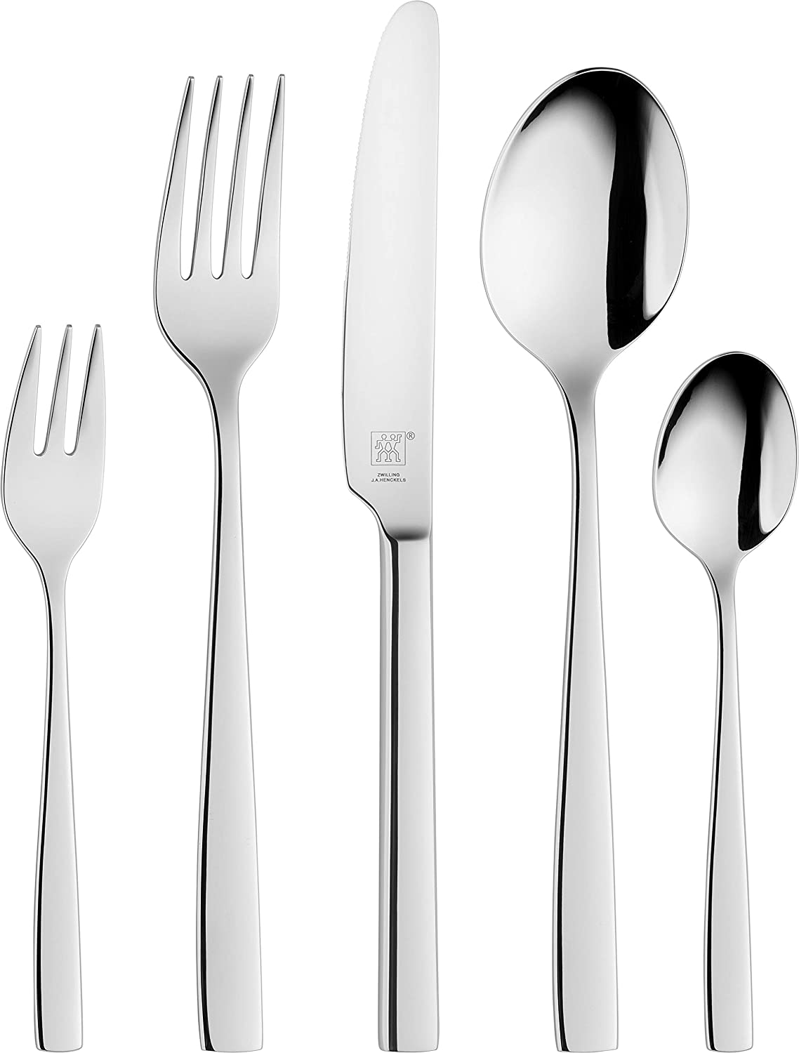 ZWILLING 1000952 Cutlery Set, 60 Pieces, for 12 People, 18/10 Stainless Steel/High-Quality Blade Steel, Polished, Roseland