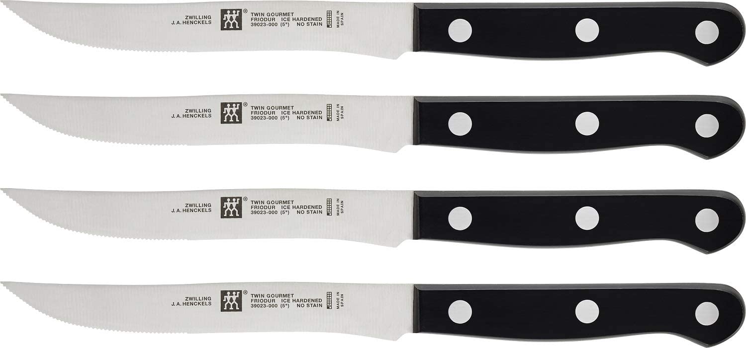 Zwilling Twin Steak Set Black/Silver; Special Stainless Steel Steak Set Zwilling Special Cast: These knives are Stable, Corrosion Resistant And Flexible Twin® Pollux