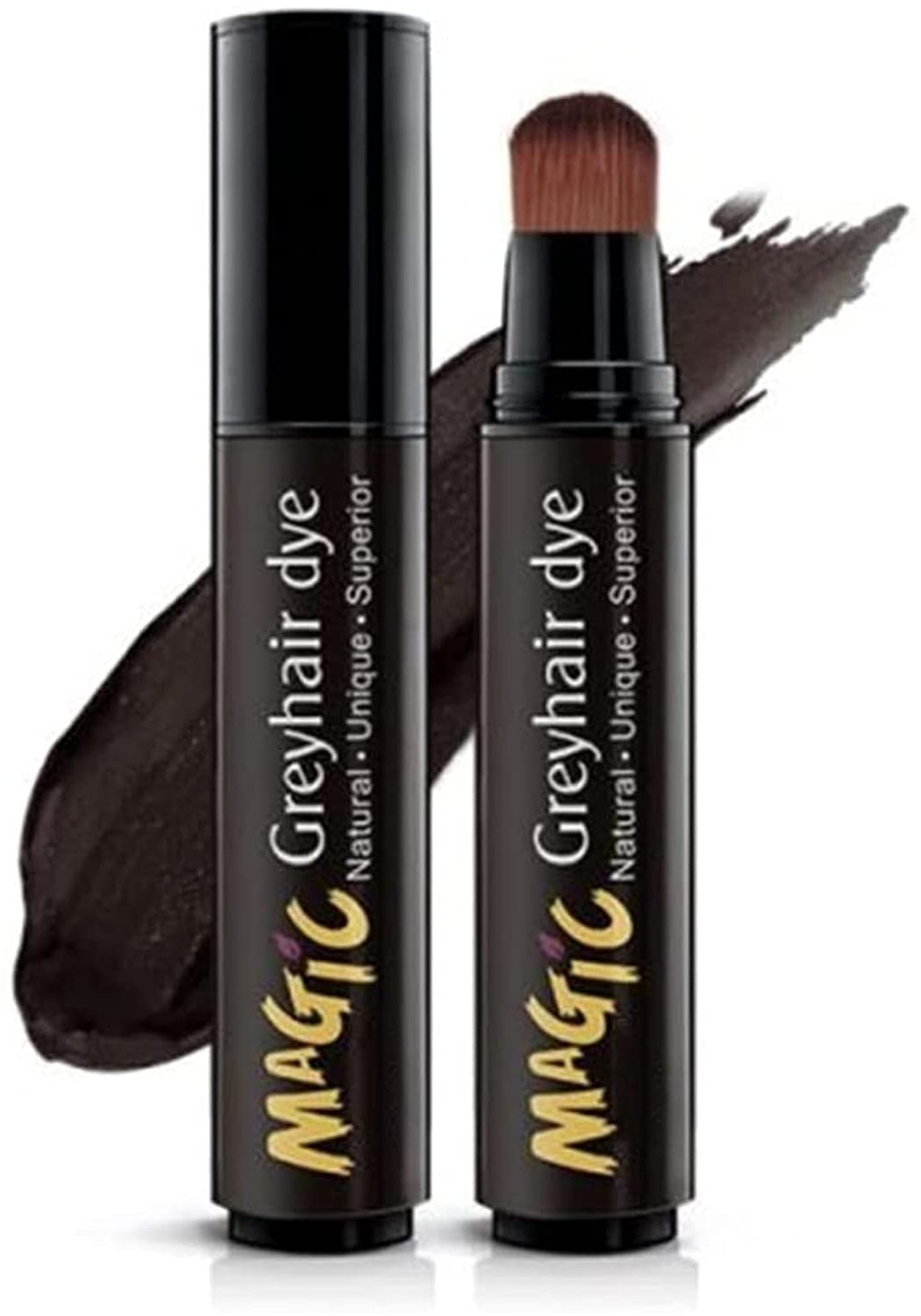 Zooarts Disposable Coloring Agent To Cover Gray Hair, Natural Herbs White Hair Cover Up Stick, Disposable Hair Dye Stick, No-Wash Complementary Colour Pen, Semi-Permanent Root Hair Colouring (Dark Brown), ‎dunkelbraun