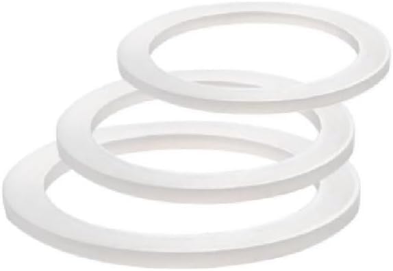 Saraoriginalhop 3 Universal Replacement Gaskets for Mocha Compatible with Bialetti Compatible with Pedrini and Others Available in 8 SIES (1/2 Cup) (ONLY Compatible with Bialetti)