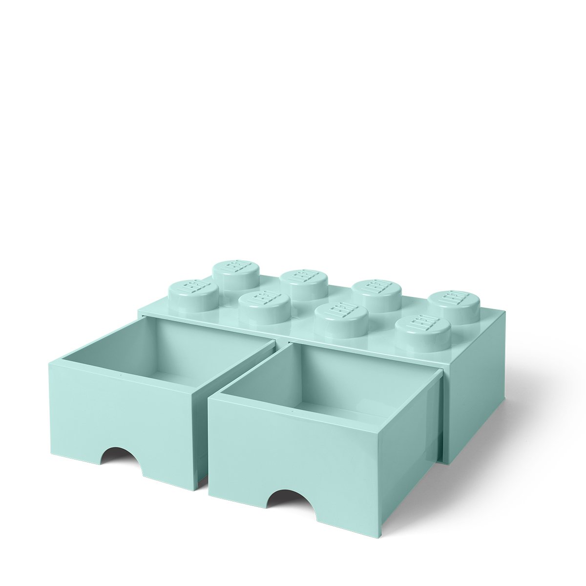 Lego Brick Drawer 8 Buttons, 2 Drawers, Stackable Storage Box, 9.4 Length, 