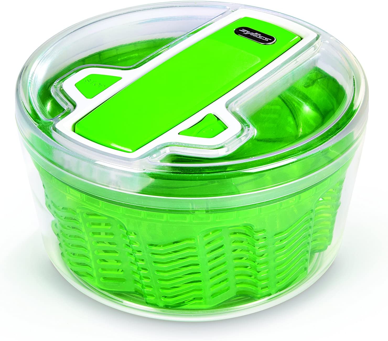 Zyliss - Salad spinner - with AquaVent technology - removes up to 25% more water. Diameter: 20 cm.