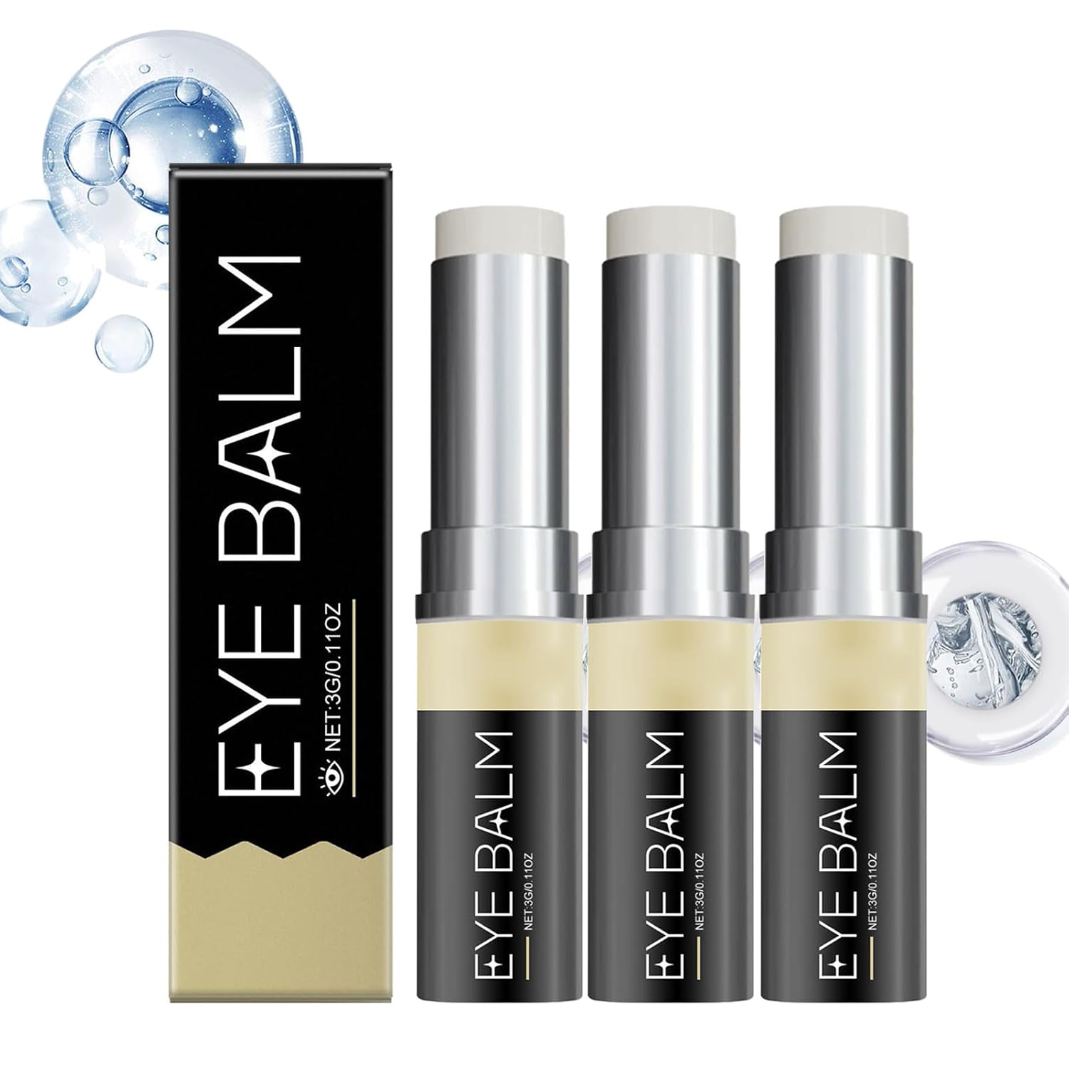 Lumibalm for Under Eye Bags Bags, Lumibalm Against Eye Bags, Retinol Eye Cream Stick, Eye Cream Against Eye Bags, Reduces Swelling and Bags (3X, 3G)