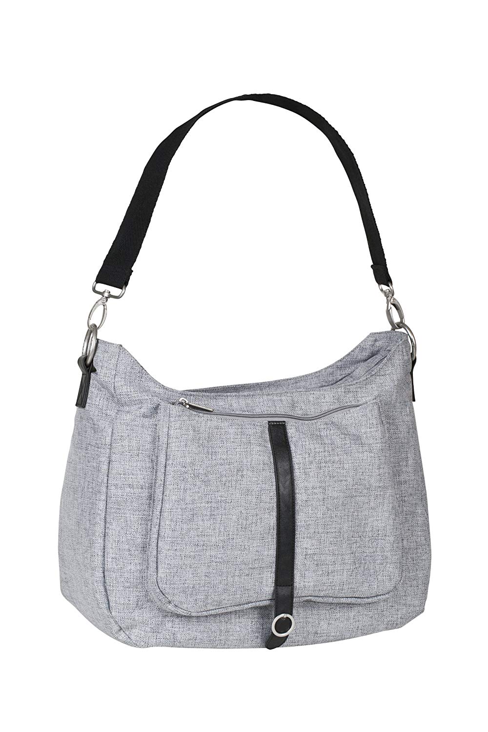 Lässig Green Label Shoulder Bag Changing Bag with Adjustable Shoulder Strap Including Changing Accessories Black Melange