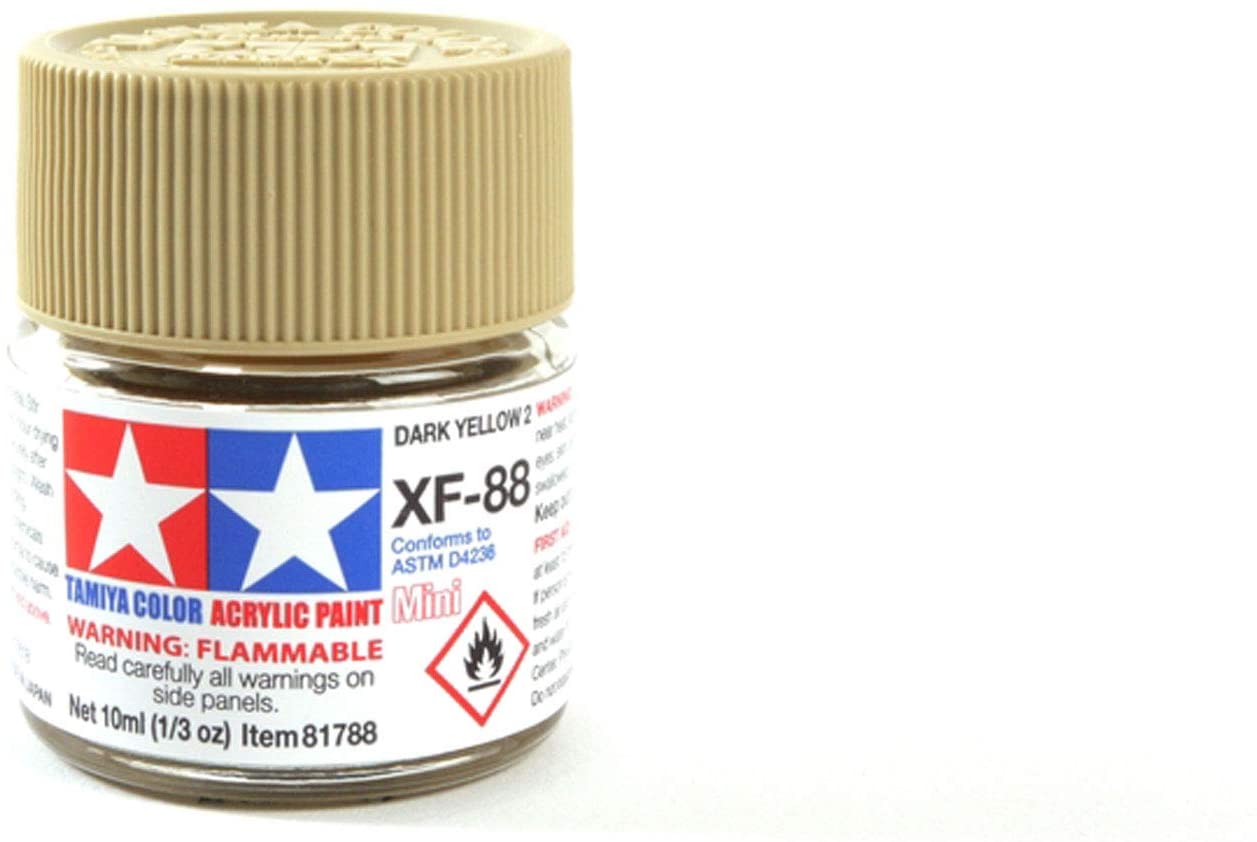 TAMIYA XF-88 Dark Yellow 2 Matt 10 ml Acrylic
